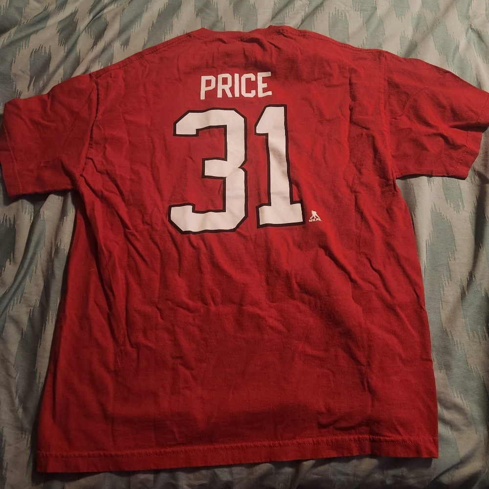 NIKE Center Swoosh TEAM‎ CANADA Carey Price T-Shirt 7Men's Size Large
